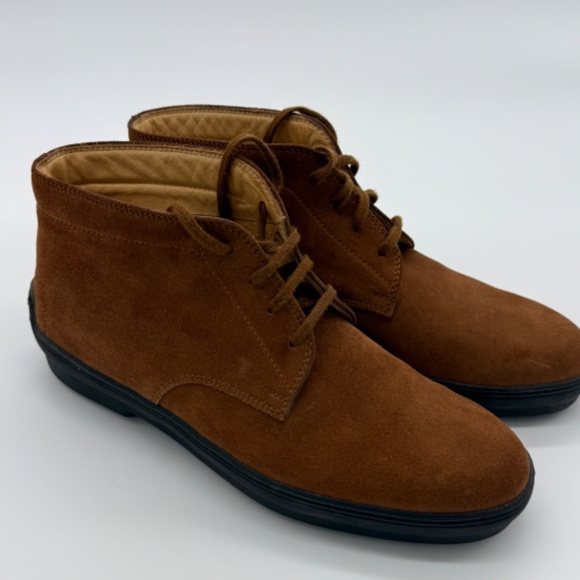Tod’s Rust Brown Suede Lace-Up Boots Women’s Size 9.5 (40) With Dust Bag - Picture 3 of 12